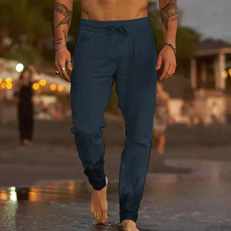 Van Laar™ | Linnen broek