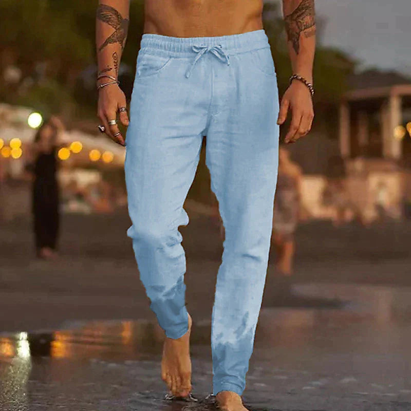 Van Laar™ | Linnen broek