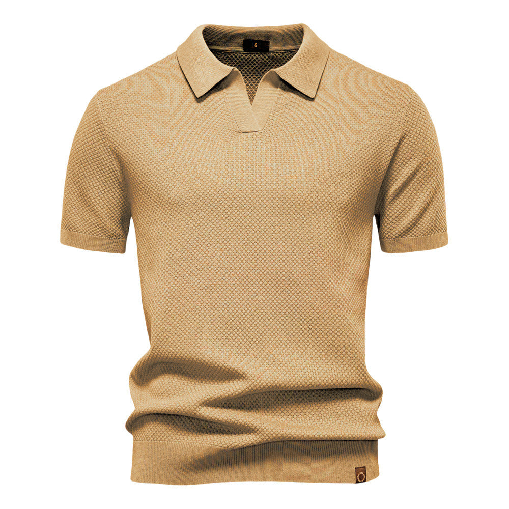 Van Laar – Gestructureerd Polo-Shirt
