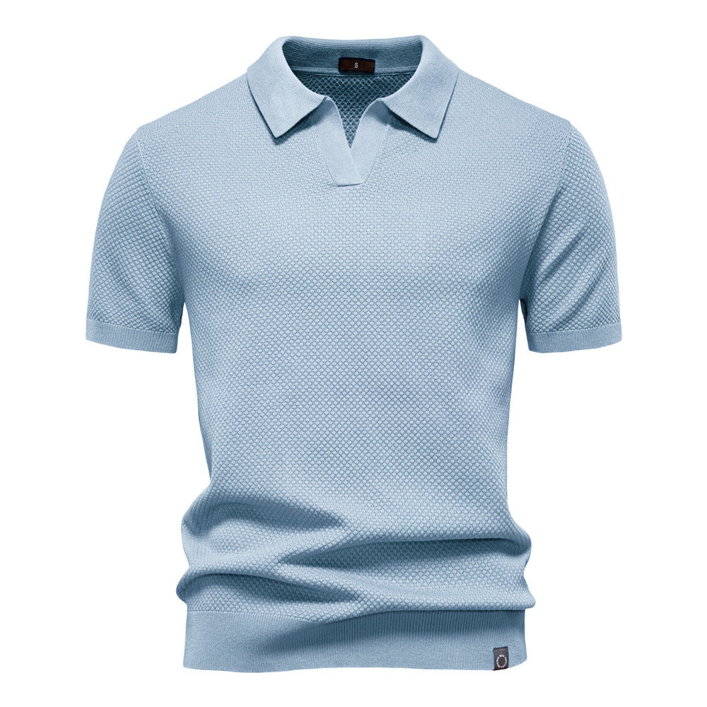 Van Laar – Gestructureerd Polo-Shirt