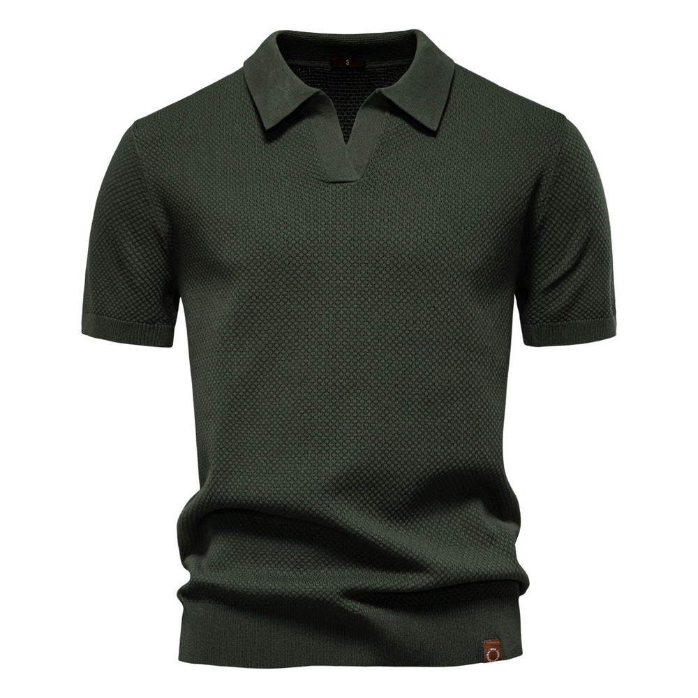 Van Laar – Gestructureerd Polo-Shirt
