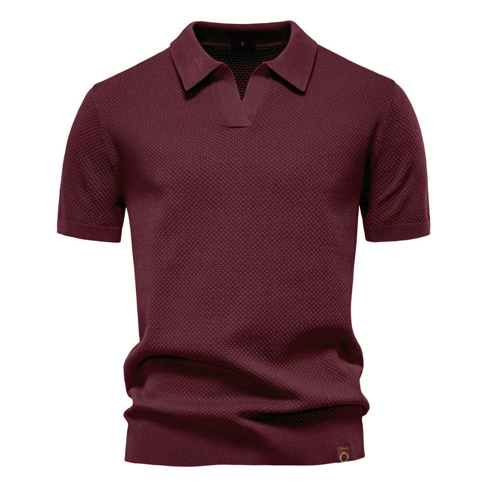 Van Laar – Gestructureerd Polo-Shirt