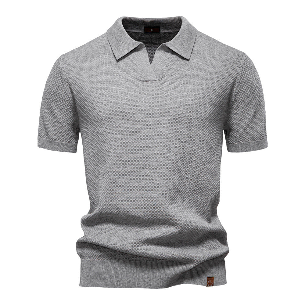 Van Laar – Gestructureerd Polo-Shirt