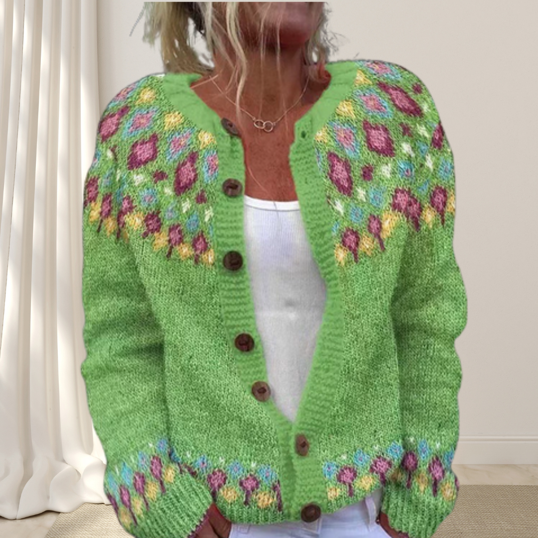 Van Laar™ - Los gebreid chique vest met patroon