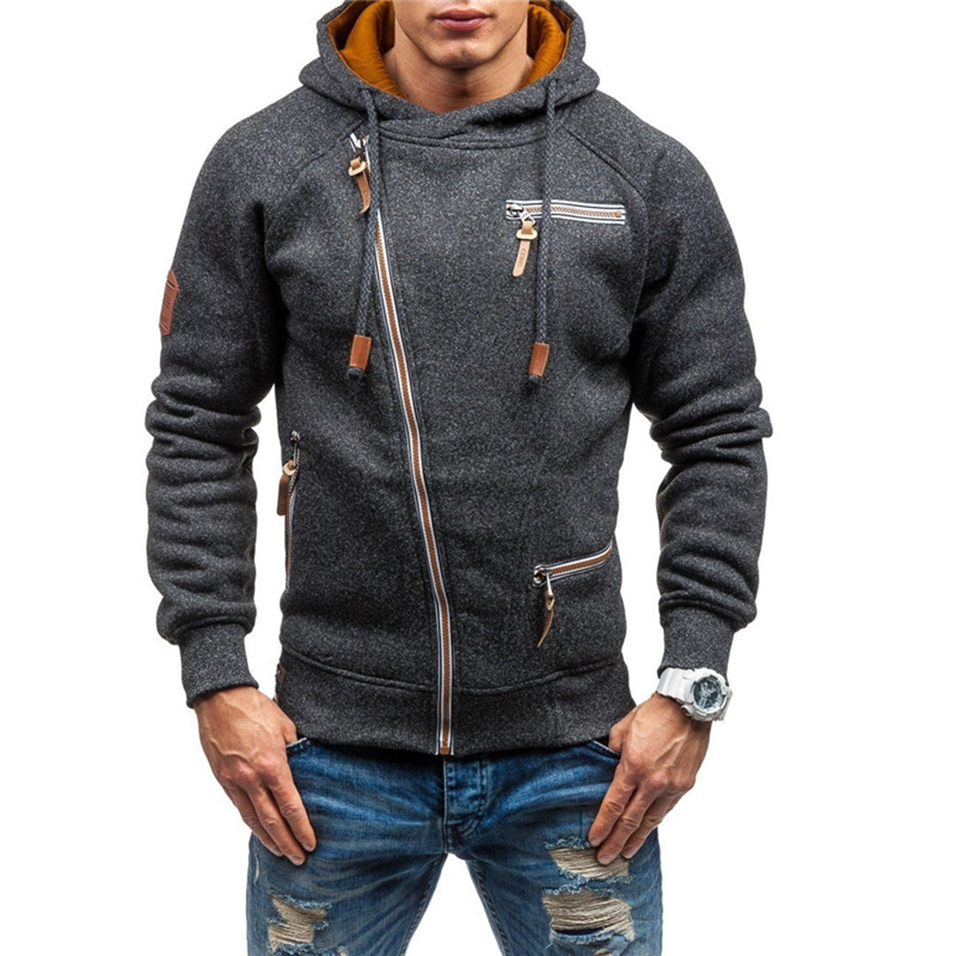 Paul - Luchtig fleece vest met capuchon voor heren, ideaal voor lente en zomer