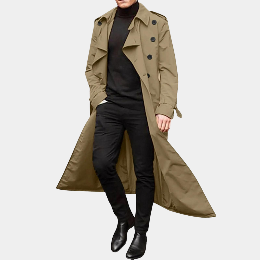 Roberion - Lichte zomer trenchcoat voor heren