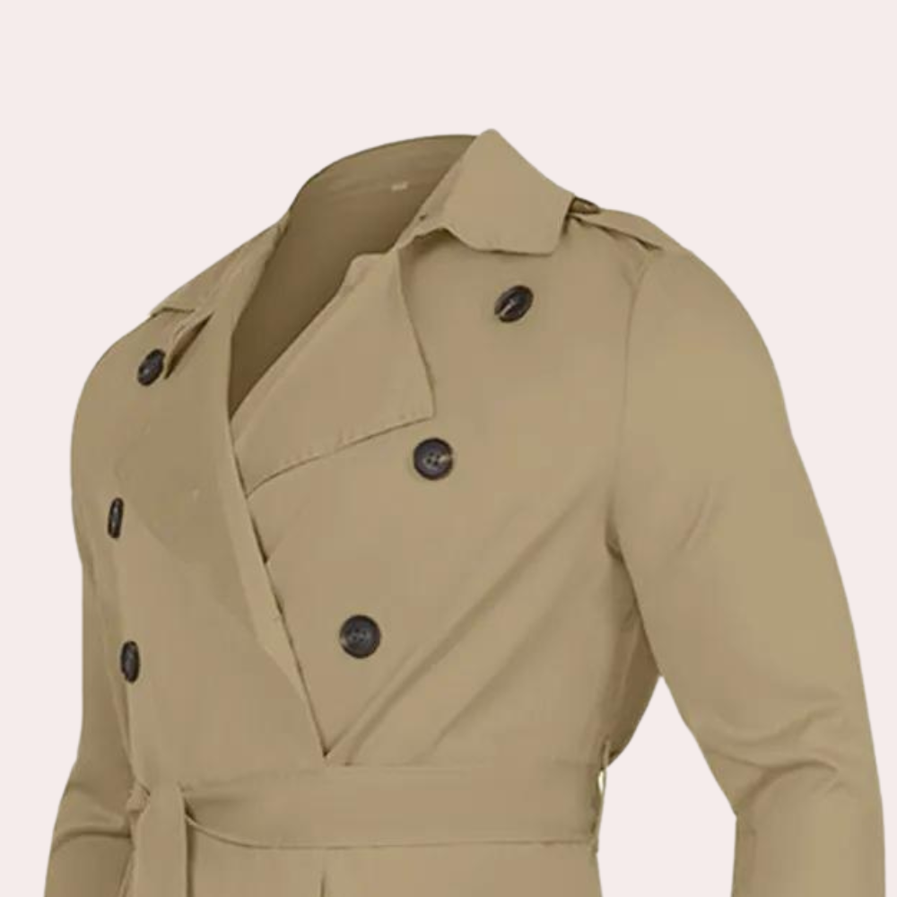 Roberion - Lichte zomer trenchcoat voor heren