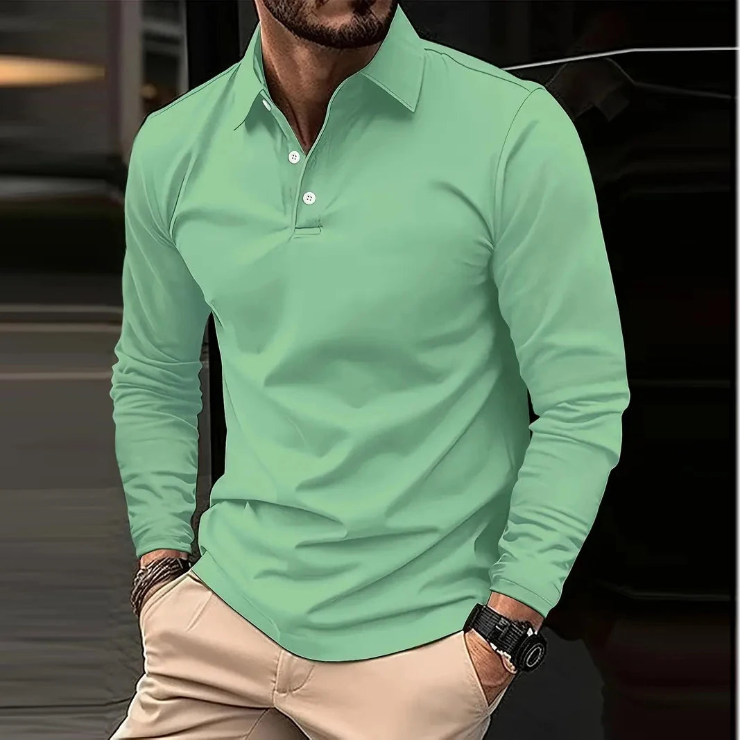 Evan | Poloshirt met Lange Mouwen