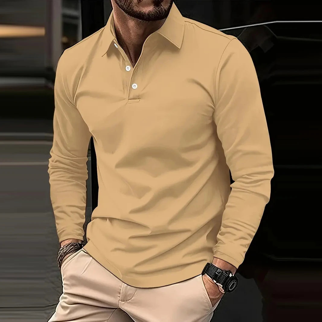 Evan | Poloshirt met Lange Mouwen