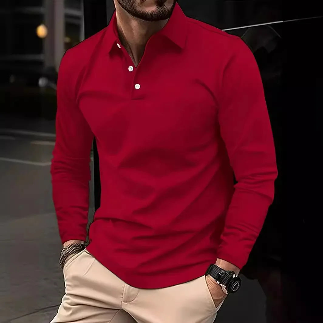 Evan | Poloshirt met Lange Mouwen