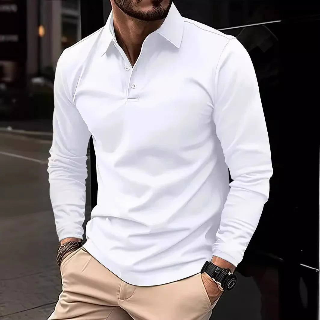 Evan | Poloshirt met Lange Mouwen