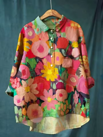 Van Laar® | Stijlvolle Casual Blouse met Print