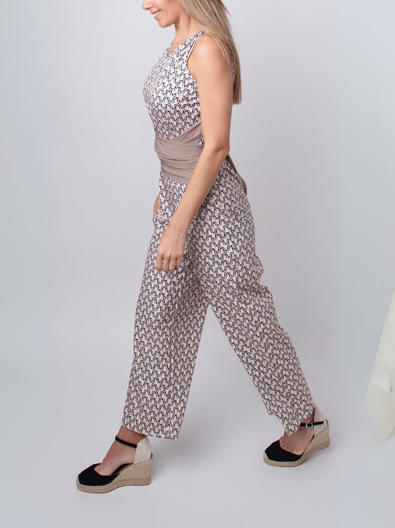 Van Laar® | Mouwloze Jumpsuit met ronde hals