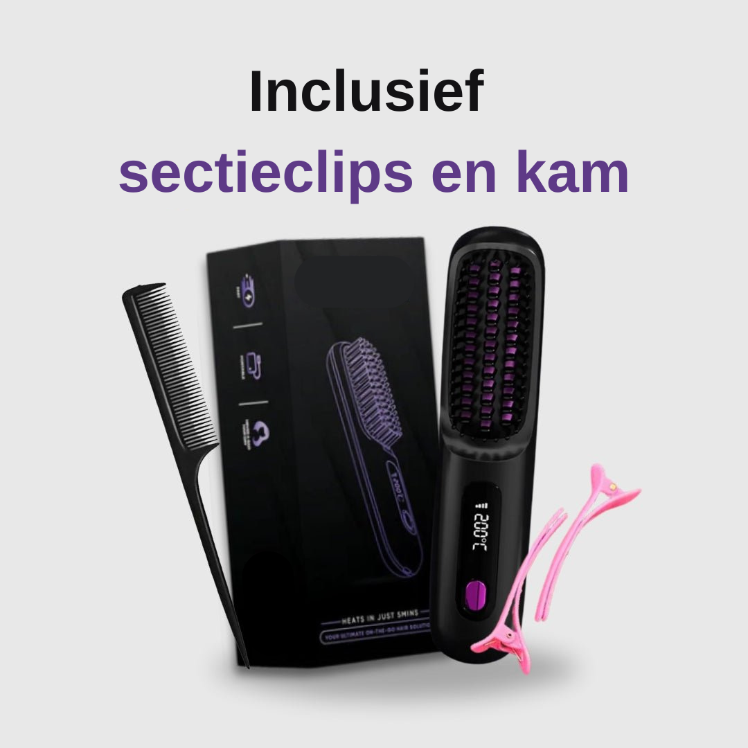StyleWave draagbare stijltang borstel - GoBrush PRO