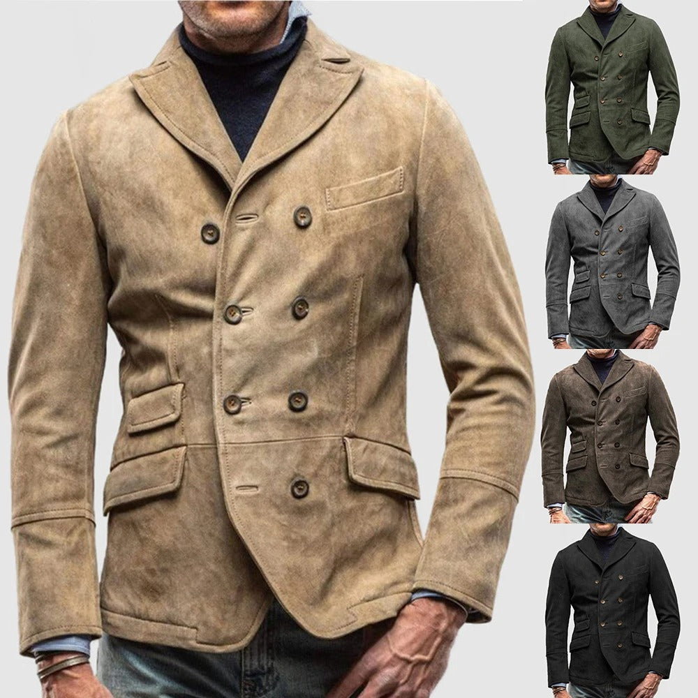 ANDREAS - Zomerse blazer met dubbele borst voor mannen