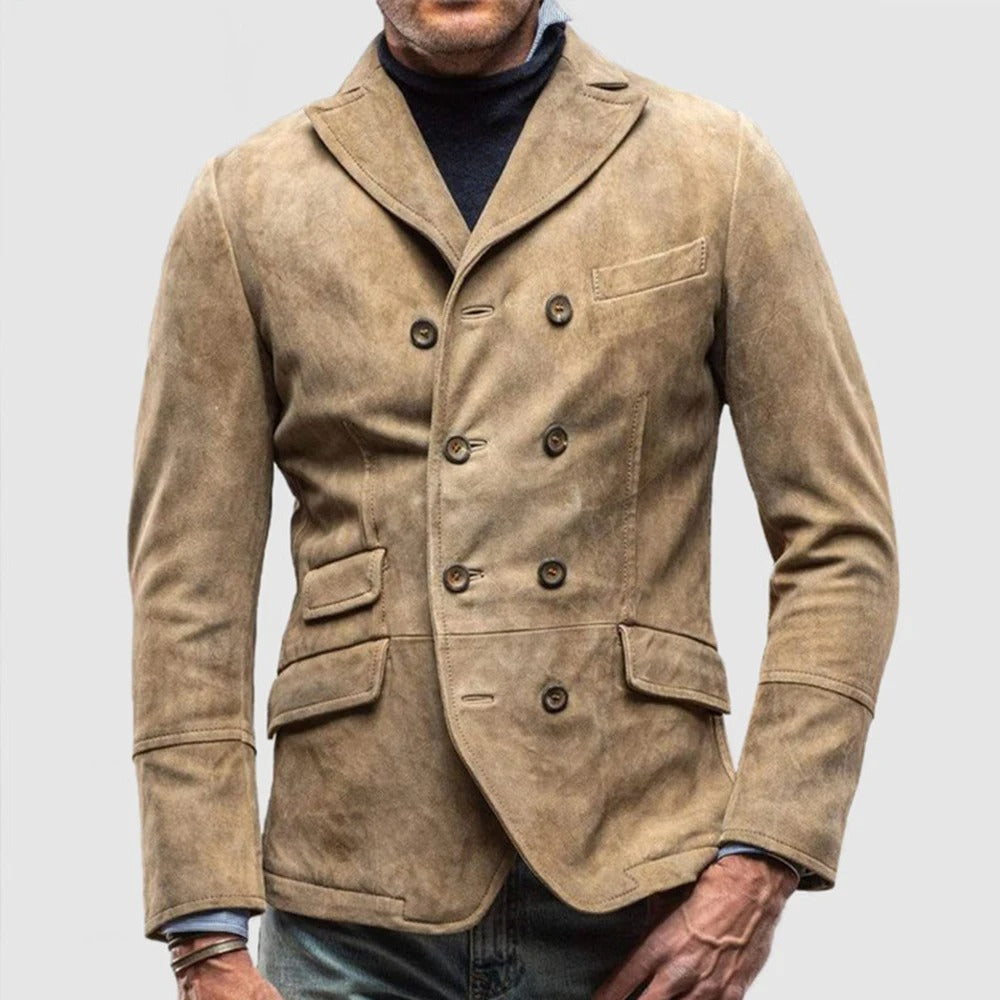 ANDREAS - Zomerse blazer met dubbele borst voor mannen