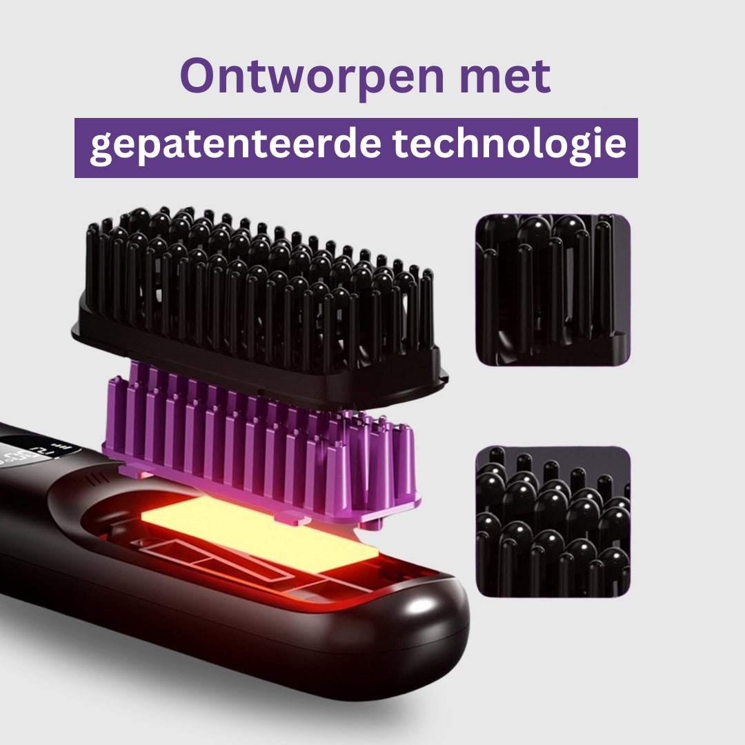 StyleWave draagbare stijltang borstel - GoBrush PRO
