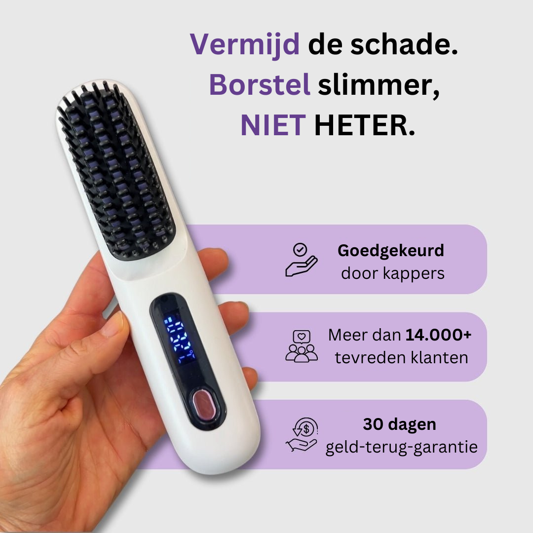 StyleWave draagbare stijltang borstel - GoBrush PRO