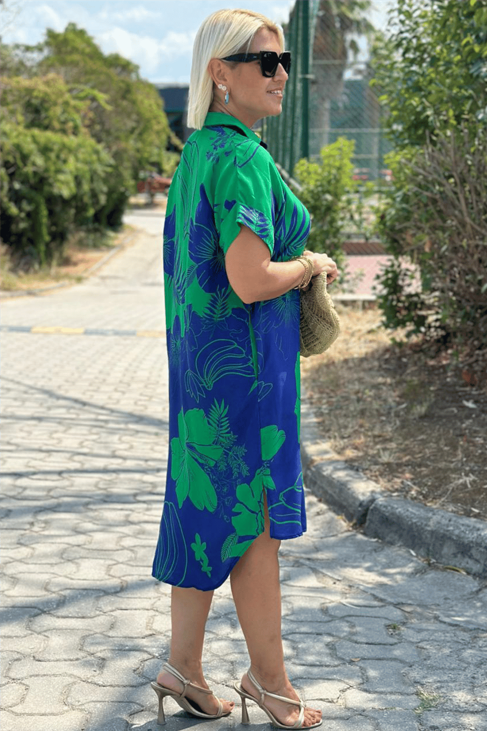 Van Laar – Jurk met bloemenprint
